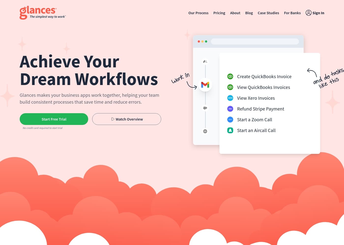 Glances homepage screenshot