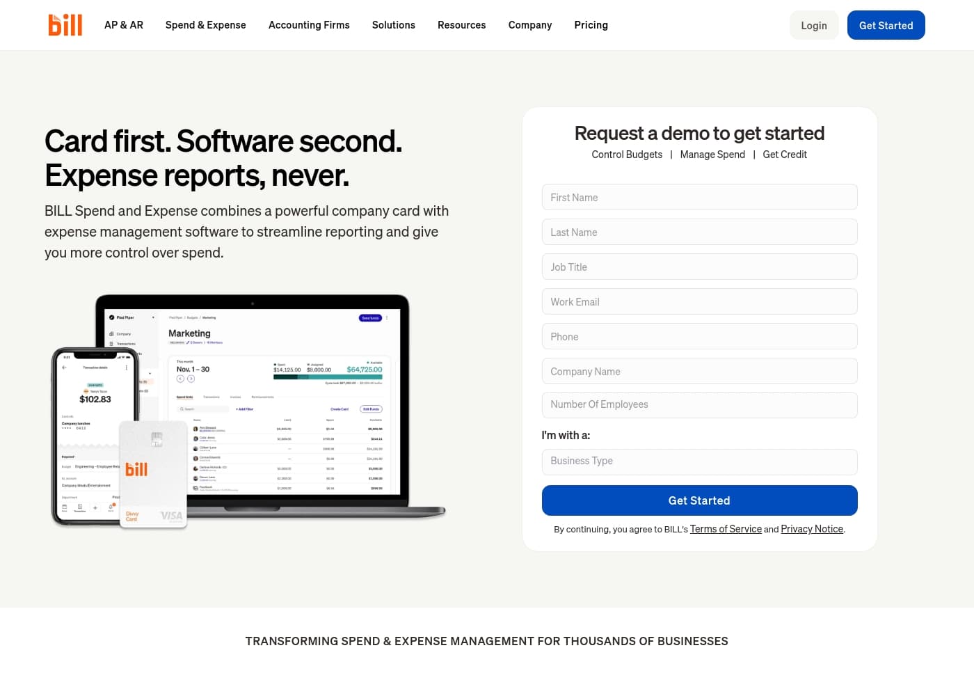 Скриншот главной страницы Divvy