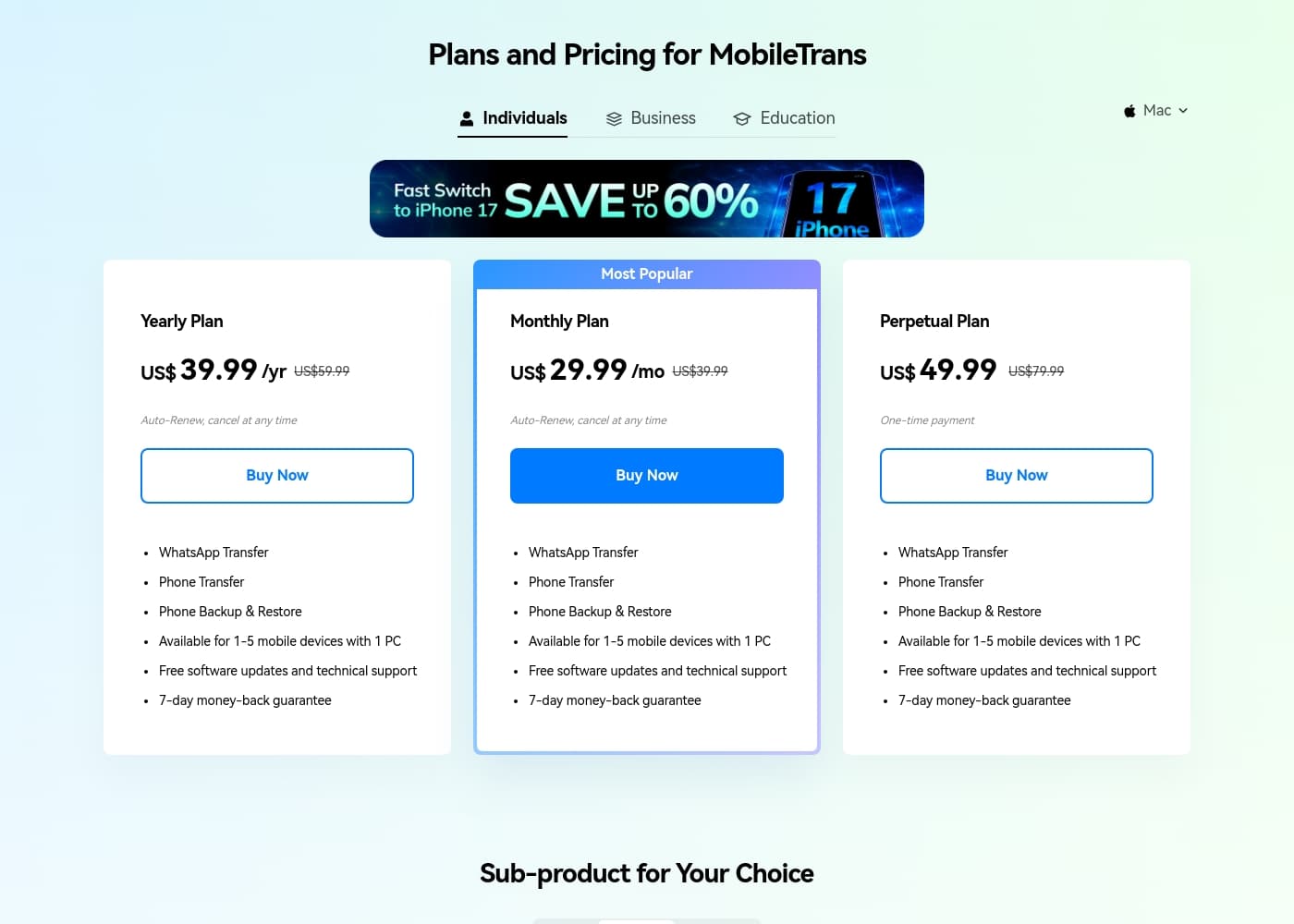 Pricing